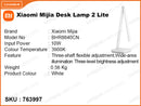 Xiaomi Mijia BHR8640CN White Desk Lamp 2 Lite