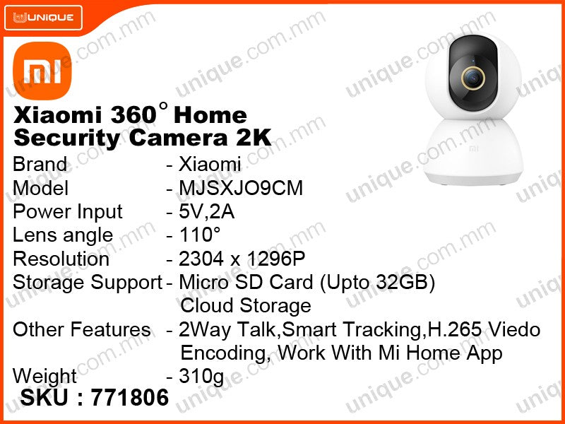 Mi MJSXJ09CM 360° 2K Smart Camera