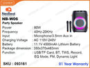 NexBeat NB-WO6 Black Party Speaker