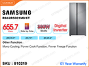 SAMSUNG Refrigerator RS62R5001M9/ST