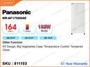Panasonic NR-AF176SSAE 1 Door, 164L Refrigerator