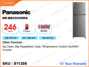 Panasonic NR-BB250VHWA 2Door, 246L Refrigerator
