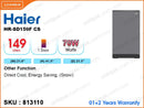 Haier HR-SD159F CS 1Door, 149L Refrigerator