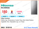 Hisense RS-20DR4SA 1Door, 150L Refrigerator