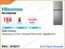 Hisense RD-20DR4SA 2Door, 155L Refrigerator