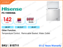 Hisense FC-19DD4SA 2'1'', 142L Chest Freezer