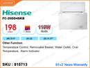 Hisense Chest Freezer FC-26DD4SKA 2' 11", 198L