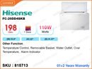 Hisense Chest Freezer FC-26DD4SKA 2' 11", 198L