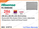 Hisense FC-38DD4SG 3' 8", 286L Chest Freezer