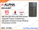 ALPHA 2DC-ALR87 2Door, 85L Refrigerator