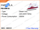 FARFALLA Steam Iron FEI-SW18