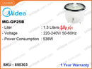 Midea MG-GP25B 1.3L Simple Non-Stick Coating Rice Cooker