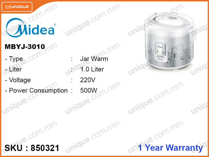 Midea MB-YJ3010 1L, Jar Warm Rice Cooker