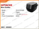 HITACHI RZ-S18VN BK 1.8L, Digital Rice Cooker