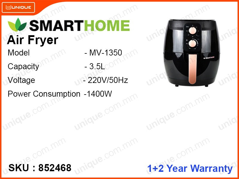 SMARTHOME MV-1350 3.5L, 1400W Airfryer