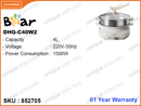 Bear DHG-C40W2 4L,1500W Hot Pot Multi Cooker