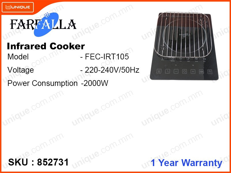 FARFALLA FEC-IR105 INFRA Cooker 2000W