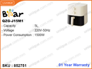 Bear QZG-J15M1 5L,1500W Air Fryer