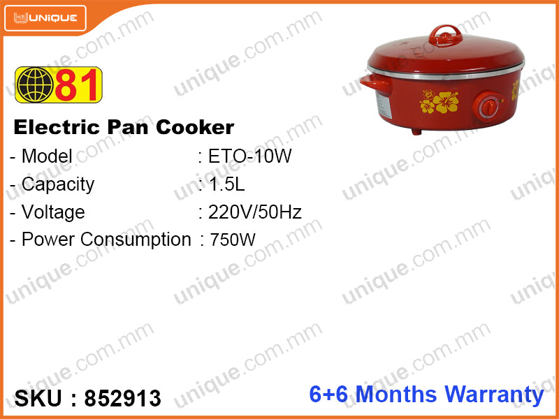 81 ETO-10W Electric Pan Cooker