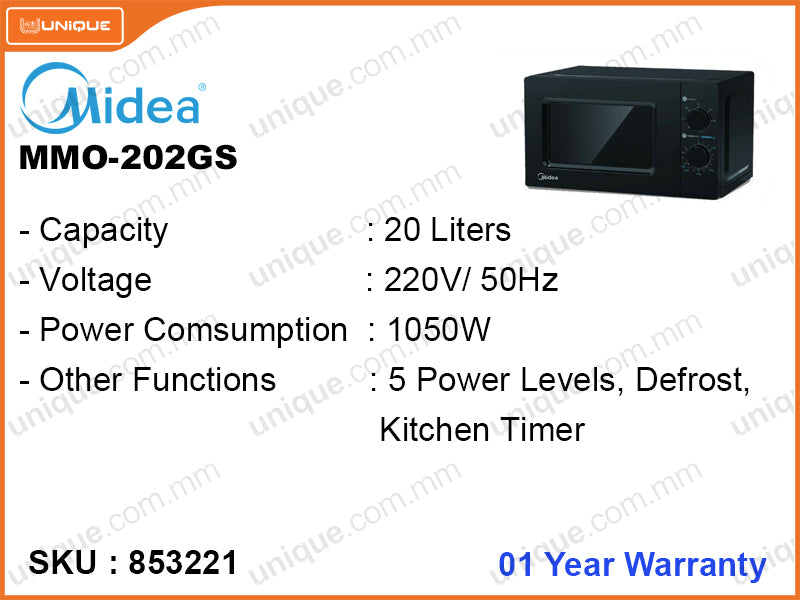 Midea MMO-202GS 20L, 1050W Microwave