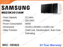 SAMSUNG MS23K3513AW/ST 23L, 800W Microwave