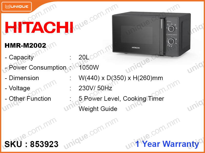 HITACHI HMR-M2002 20L, 700W Microwave Oven