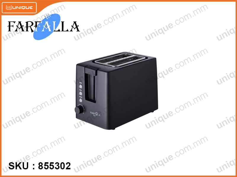 FARFALLA FBT-T03 2 Wide Slot, 800W Bread Toaster