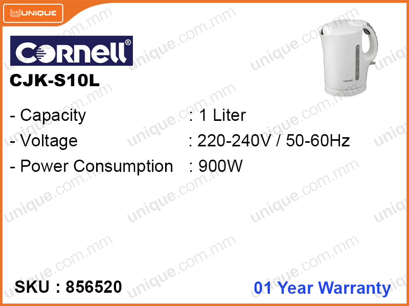 Cornell CJK-S10L 1.0L, 900W Jug Kettle