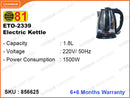 81 ETO-2339 1.8L 1500W Electric Kettle