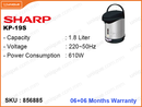 SHARP KP-19S 1.8L,610W Electric Jar Pot