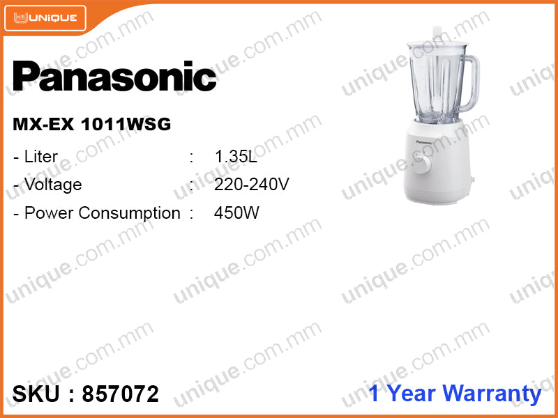 Panasonic MX-EX1011WSG 1.35L, 2 in 1, 450W Blender