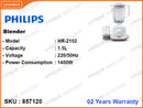 PHILIPS HR2102 1.5L, 2 in 1, 400W Blender