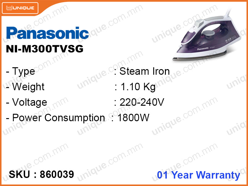 Panasonic Steam Iron NI-M300TVSG