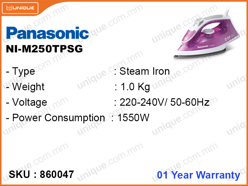 Panasonic Dry & Steam Iron NI-M250TPSG