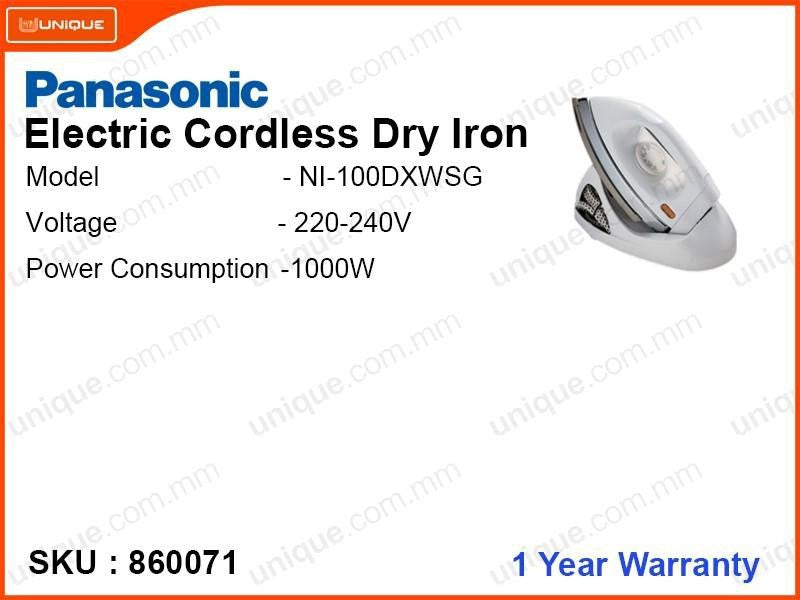 Panasonic Dry Cordless Iron NI-100DX