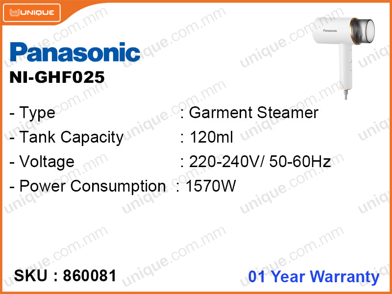 Panasonic NI-GHF025 Garment Steam Iron