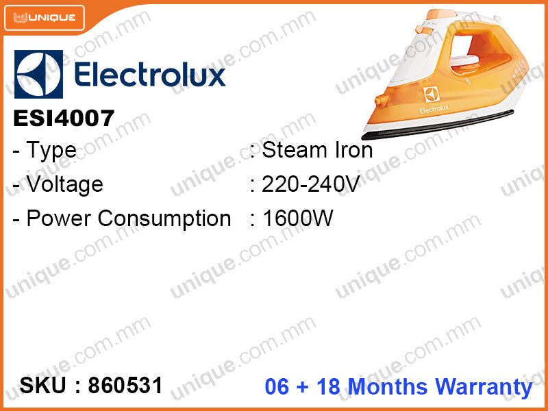 Electrolux ESI4007 Steam Iron