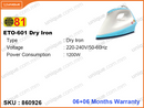 81 ETO-601 Dry Iron