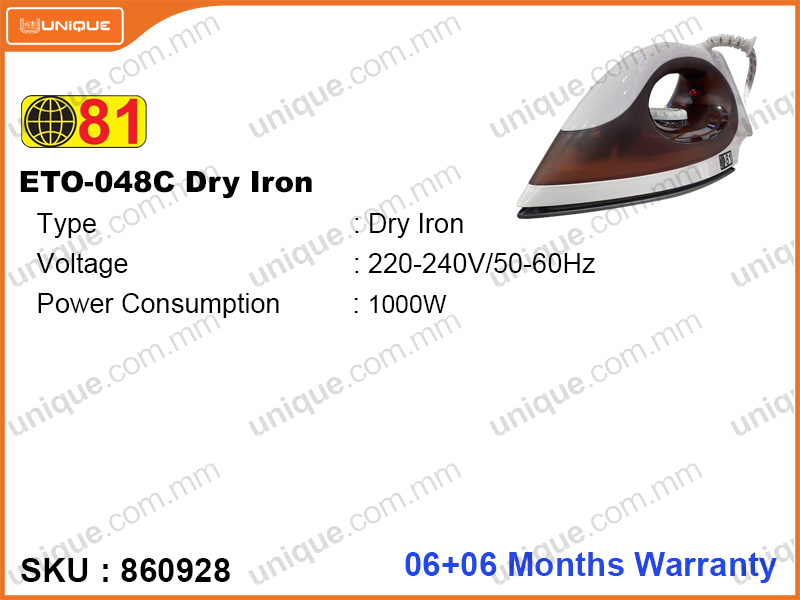 81 ETO-048C Dry Iron