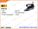 81 ETO-24 Dry Iron