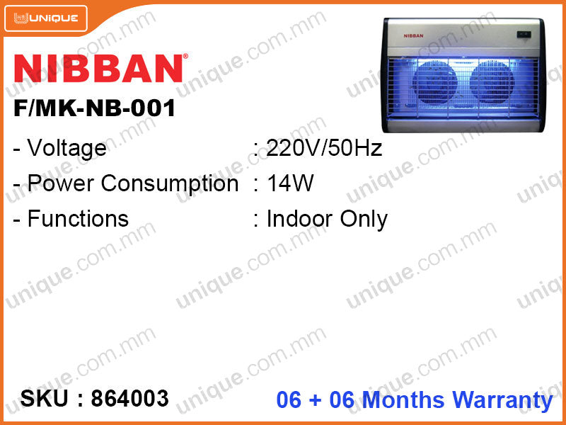 NIBBAN F/MK-NB-001 Super Mosquito Killer 1x8W