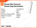 Xiaoda mini vaccum plastic bag sterlization