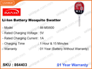 iMax iM-MS 600 Li-ion Battery Mosquito Swatter (Battery Without Warranty)