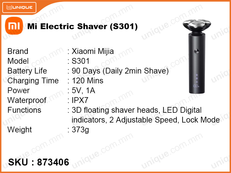 Mi S301 Black Electric Shaver