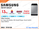 SAMSUNG WA70F13E4LST Fully Auto, 13kg Washing Machine