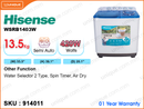 Hisense WSRB1403W Semi Auto 13.5kg Washing Machine