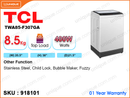 TCL TWA85 - F307GM Fully Auto, 8.5kg Washing Machine