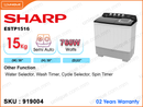 SHARP ESTP1516 Semi Auto, 15kg Washing Machine