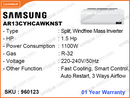 SAMSUNG AR13CYHCAWKNST Split, 1.5HP, WINDFREE Mass Inverter Air Conditioner