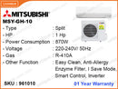 MITSUBISHI MSY-GH-10 Split, 1HP, Inverter Air Conditioner